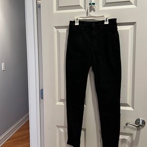 Everlane high rise skinny black jean